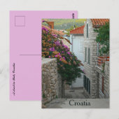 Een straat in Rab Kroatië Briefkaart (Voorkant / Achterkant)