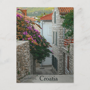 Een straat in Rab Kroatië Briefkaart
