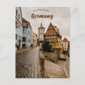 Een straat in Rothenburg Duitsland Briefkaart (Voorkant)