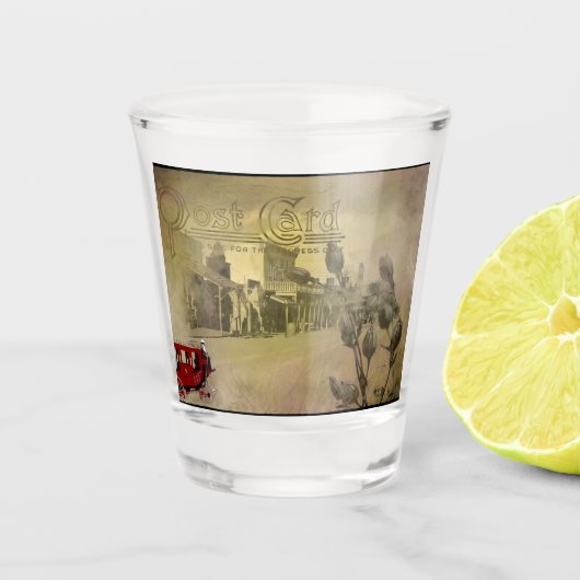 Een straat in Tombstone, Arizona Shot Glas (Voorkant)