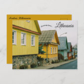 Een straat in Trakai Litouwen Briefkaart (Voorkant / Achterkant)