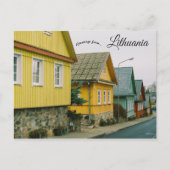 Een straat in Trakai Litouwen Briefkaart (Voorkant)