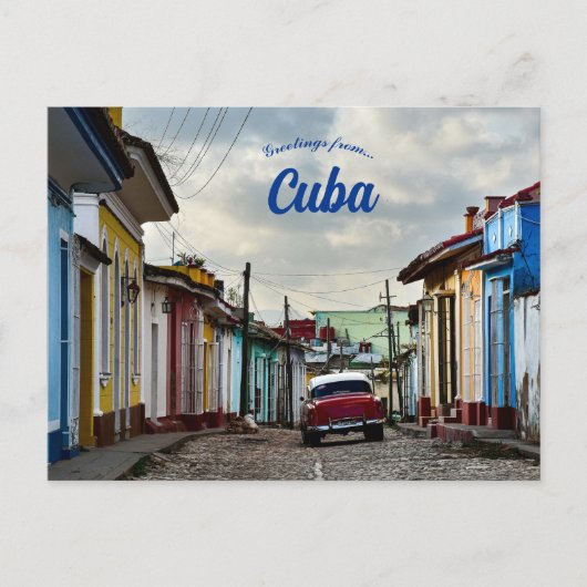 Een straat in Trinidad Cuba Briefkaart (Voorkant)