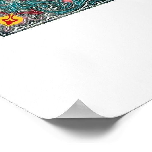 Een straat in Venetië Poster (Hoek)