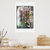 Een straat in Venetië Poster (Keuken)