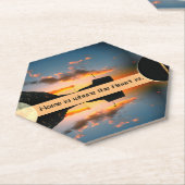 Een straat met sterren en de maan ongewoon kartonnen onderzetters (Schuin)