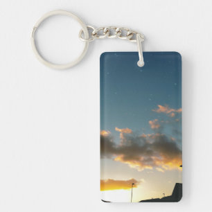 Een straat vol sterren sleutelhanger