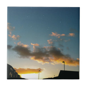 Een straat vol sterren tegeltje