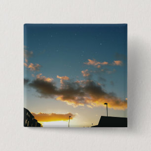 Een straat vol sterren vierkante button 5,1 cm