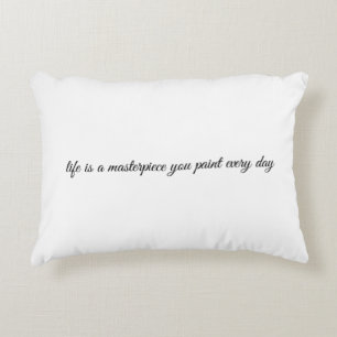 Een straathoekige draagtas accent kussen