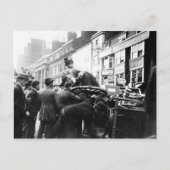 Een straatongeval briefkaart (Voorkant)