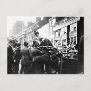 Een straatongeval briefkaart