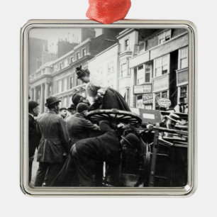 Een straatongeval metalen ornament