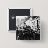 Een straatongeval vierkante button 5,1 cm (Voorkant /achterkant)