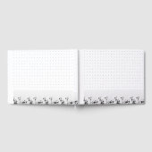 Een strakke witte achtergrond met kleine stippen v gastenboek (Volledig)