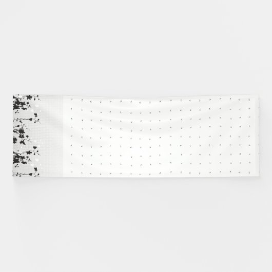 Een strakke witte achtergrond met kleine stippen v spandoek (Horizontaal)