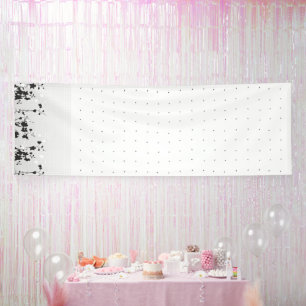 Een strakke witte achtergrond met kleine stippen v spandoek