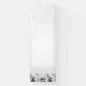 Een strakke witte achtergrond met kleine stippen v spandoek (Verticaal)