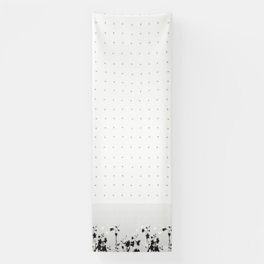 Een strakke witte achtergrond met kleine stippen v spandoek (Verticaal)