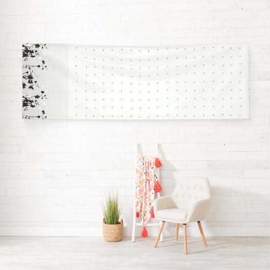 Een strakke witte achtergrond met kleine stippen v spandoek (Insitu)