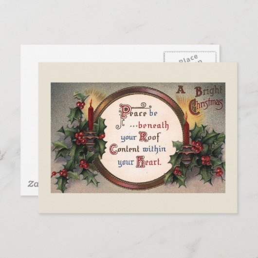 "Een stralende kerst"  Briefkaart (Voorkant / Achterkant)