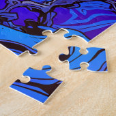 Een stralende kwal voor kinderen legpuzzel (Zijkant)