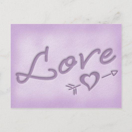 Een strand bruiloft RSVP kaart (Paarse) (Achterkant)