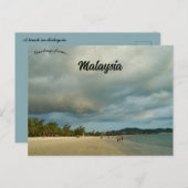 Een strand in Maleisië Briefkaart (Voorkant / Achterkant)