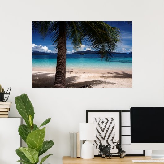 Een strand op Koh Wai Island in Thailand Poster (Thuiskantoor)