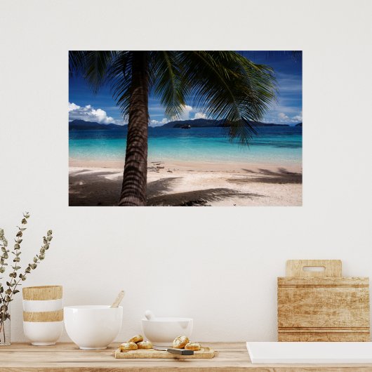 Een strand op Koh Wai Island in Thailand Poster (Keuken)