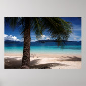 Een strand op Koh Wai Island in Thailand Poster (Voorkant)