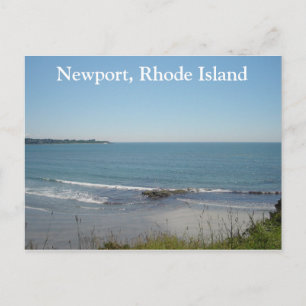 Een strand op Newport, Rhode Island Briefkaart