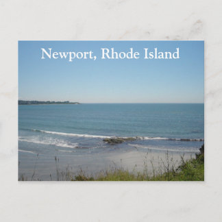 Een strand op Newport, Rhode Island Briefkaart
