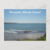 Een strand op Newport, Rhode Island Briefkaart (Voorkant)