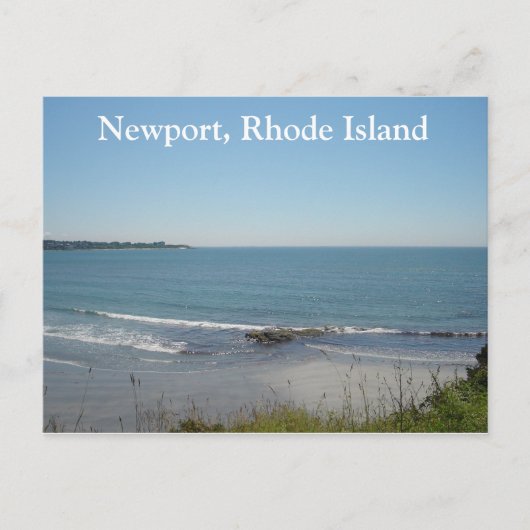 Een strand op Newport, Rhode Island Briefkaart (Voorkant)