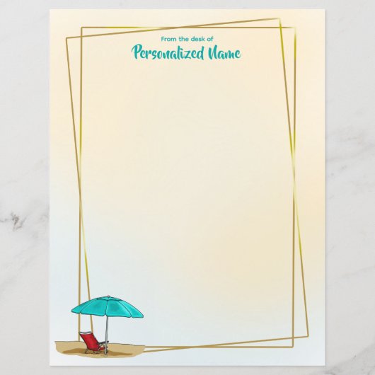 Een strand van een dag ongevoerde papieren blad (Voorkant)