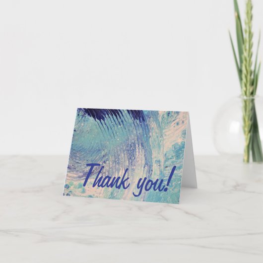 "Een strandje, ergens" Bedankkaart (Voorkant)