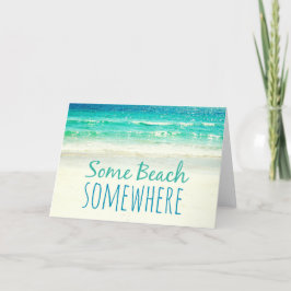 Een strandje ergens een fotokaart kaart