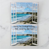 Een strandscène door mijn raam, Kaart (Binnen)