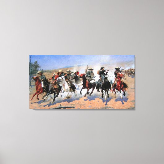 Een streepje voor de houtkap canvas afdruk (Voorkant)