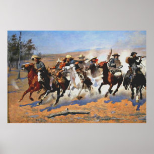 Een streepje voor de Timber, Frederick Remington, Poster