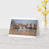 Een streepje voor het Hout door Frederic Remington Kaart (Gele Bloem)