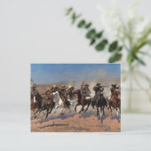 Een streepje voor het hout van Frederic Remington Briefkaart (Staand voorkant)