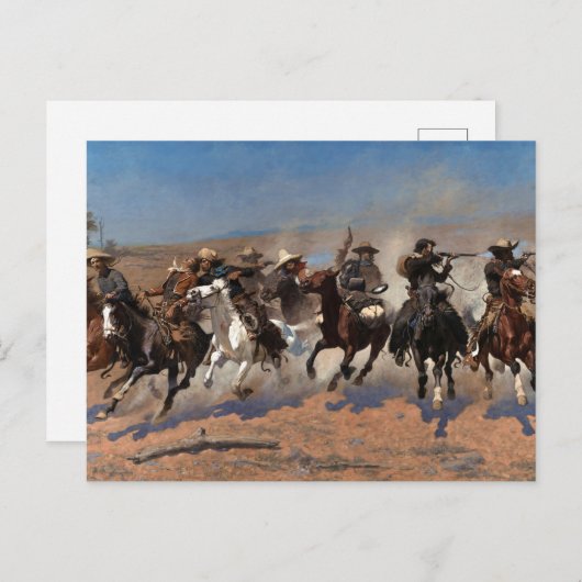 Een streepje voor het hout van Frederic Remington Briefkaart (Voorkant / Achterkant)