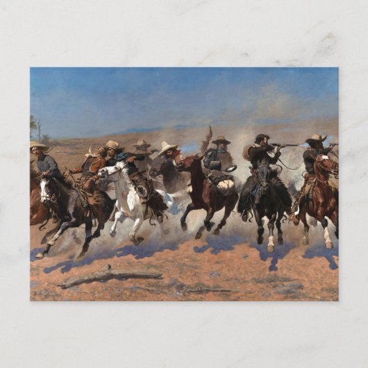 Een streepje voor het hout van Frederic Remington Briefkaart (Voorkant)