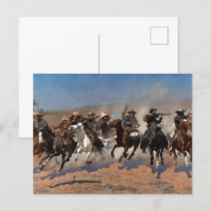 Een streepje voor het hout van Frederic Remington Briefkaart
