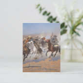 Een streepje voor het hout van Frederic Remington Briefkaart (Staand voorkant)