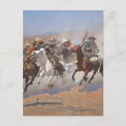 Een streepje voor het hout van Frederic Remington Briefkaart (Voorkant)