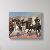 Een streepje voor het hout van Frederic Remington Canvas Afdruk (Voorkant)