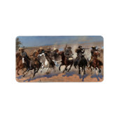 Een streepje voor het hout van Frederic Remington Etiket (Voorkant)